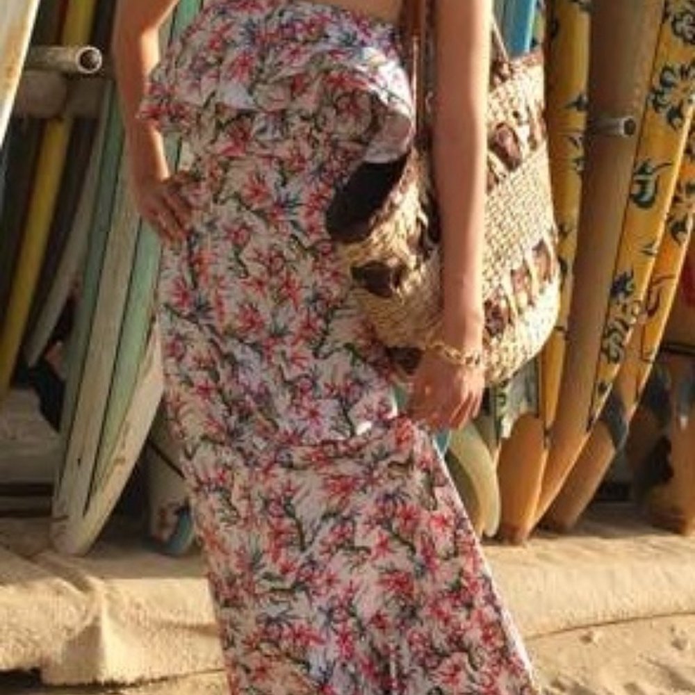 T-Bags  off shoulder beach dress